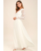 Awaken My Love White Long Sleeve Lace Maxi Dress